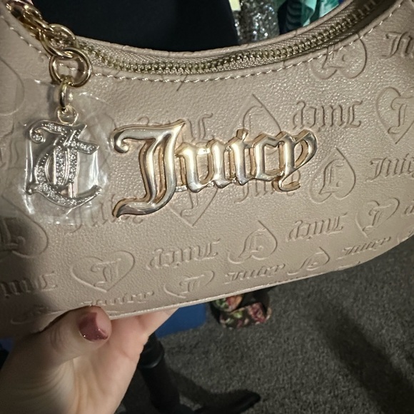 Juicy Couture Semi Charmed Hobo Bag in Color Cafe - Picture 5 of 10